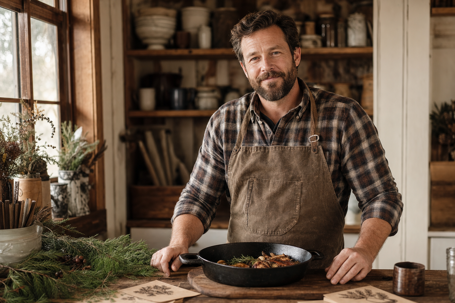 Eli March in a home kitchen